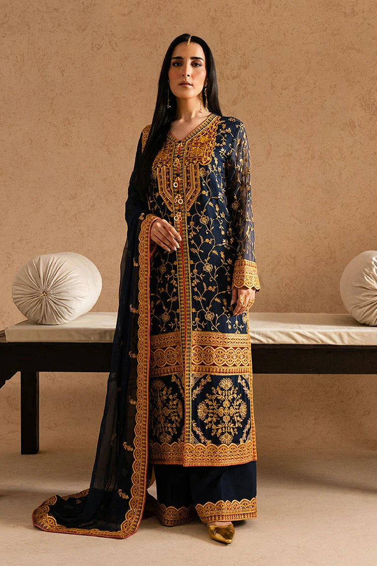 Picture of Freesia - Imane Chiffon Collection - FS-U5600 Midnight Sail - Unstitched - Available at Raja Sahib