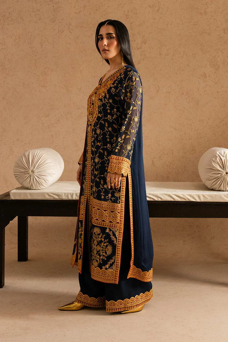 Picture of Freesia - Imane Chiffon Collection - FS-U5600 Midnight Sail - Unstitched - Available at Raja Sahib