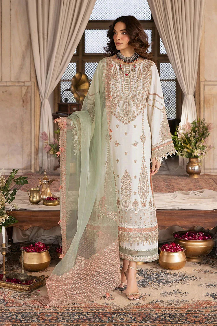 Picture of Zarizaa - Almari e Naaz Semi Formal Ensembles - 01 SEPIA - Unstitched - Available at Raja Sahib