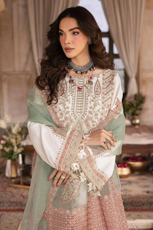 Picture of Zarizaa - Almari e Naaz Semi Formal Ensembles - 01 SEPIA - Unstitched - Available at Raja Sahib