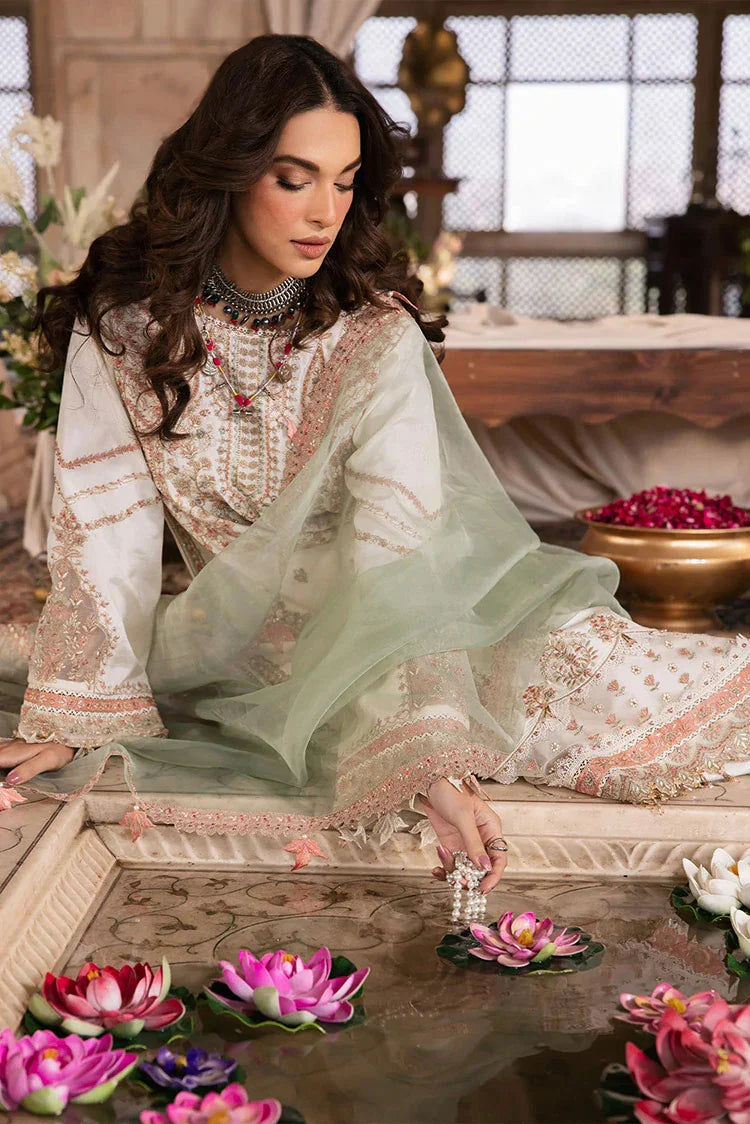 Picture of Zarizaa - Almari e Naaz Semi Formal Ensembles - 01 SEPIA - Unstitched - Available at Raja Sahib
