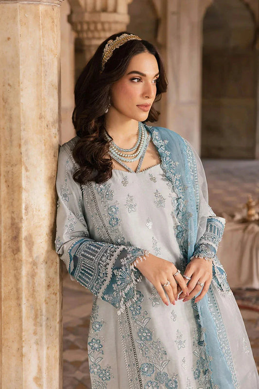 Picture of Zarizaa - Almari e Naaz Semi Formal Ensembles - 02 AMBER - Unstitched - Available at Raja Sahib