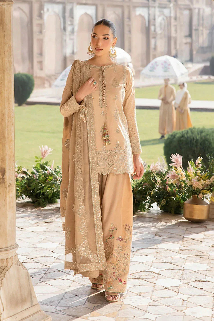 Picture of Zarizaa - Almari e Naaz Semi Formal Ensembles - 07 CHANDAN - Unstitched - Available at Raja Sahib