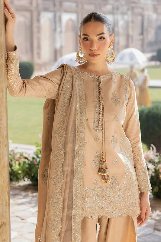 Picture of Zarizaa - Almari e Naaz Semi Formal Ensembles - 07 CHANDAN - Unstitched - Available at Raja Sahib