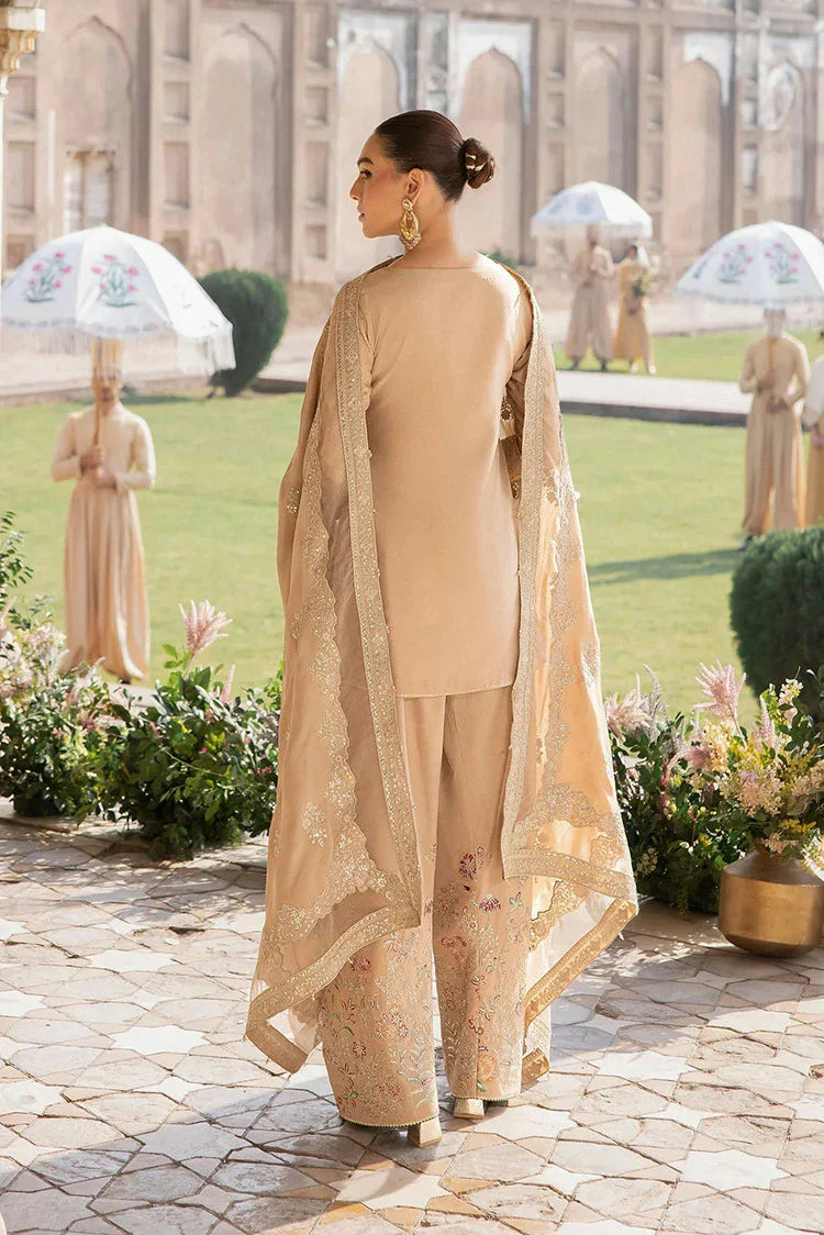 Picture of Zarizaa - Almari e Naaz Semi Formal Ensembles - 07 CHANDAN - Unstitched - Available at Raja Sahib