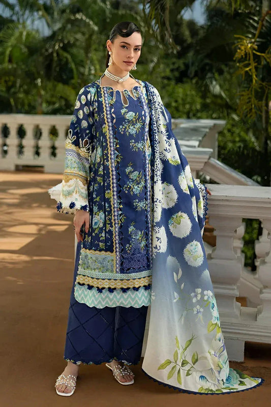 Picture of Elaf - Premium Prints Summer Collection - EPE-06B OCEAN'S EMBRACE - Unstitched - Available at Raja Sahib
