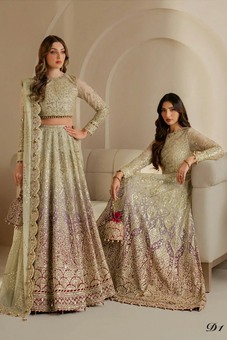 Picture of Jazmin - Wedding Formals Luxury Edit - Design 01 - Unstitched - Available at Raja Sahib