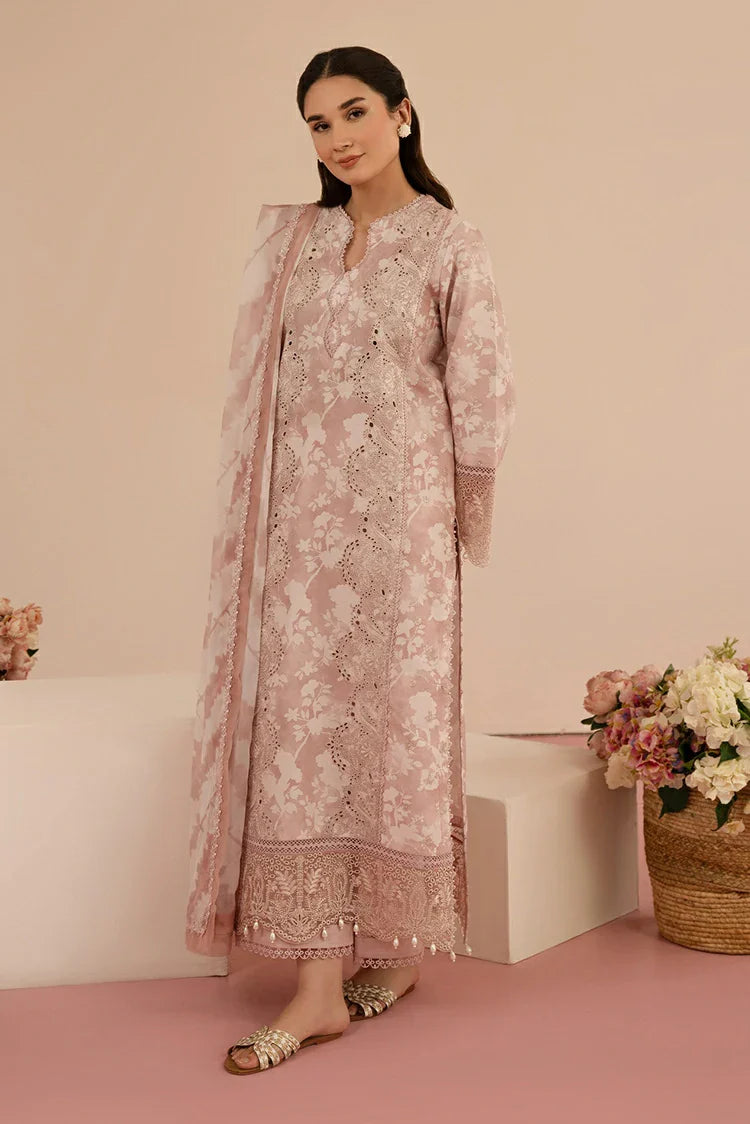 Picture of Afrozeh - Floral Charm Embroidered Lawn Collection - Myrtle AL-25-V5-08 - Unstitched - Available at Raja Sahib