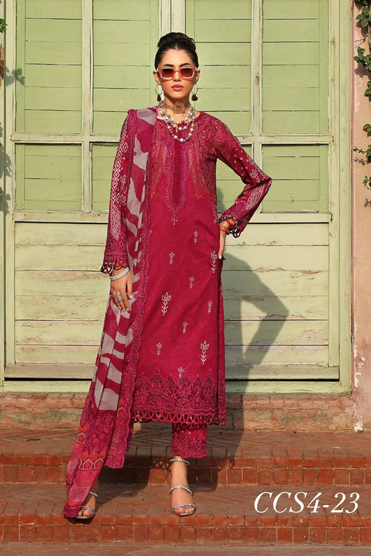 Picture of Charizma - Combination Embroidered Printed Lawn Collection Vol 4 - CCS4-23 - Unstitched - Available at Raja Sahib