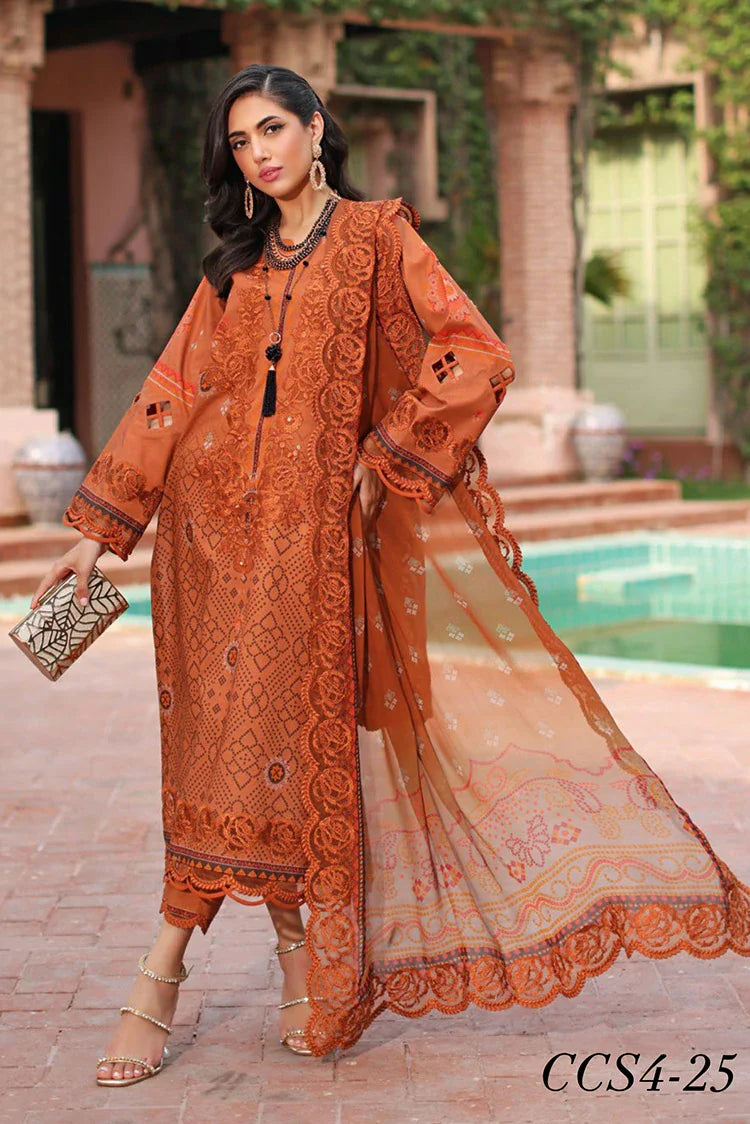 Picture of Charizma - Combination Embroidered Printed Lawn Collection Vol 4 - CCS4-25 - Unstitched - Available at Raja Sahib