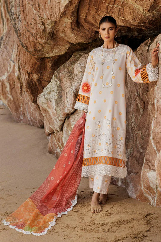 Picture of Charizma - Sheen Chunri Embroidered Printed Lawn Edition Vol 1 - SH5-07 - Unstitched - Available at Raja Sahib