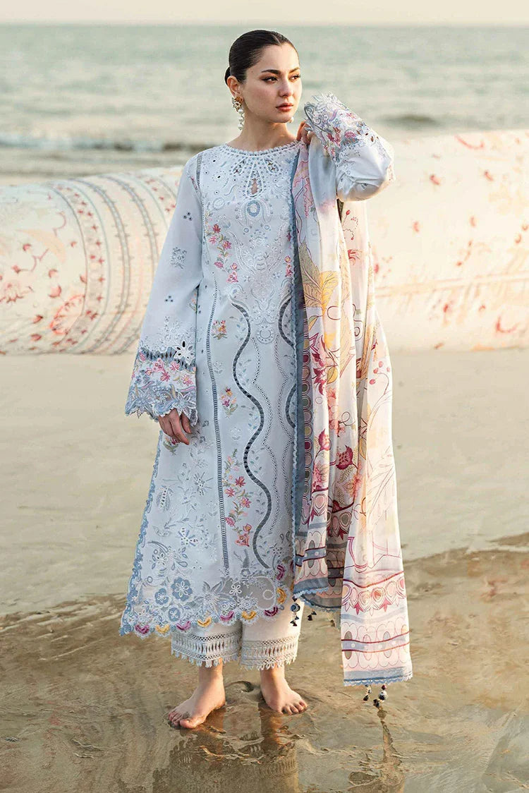 Picture of Qalamkar - Sahil Luxury Embroidered Lawn Collection - FK-02 Isabella - Unstitched - Available at Raja Sahib