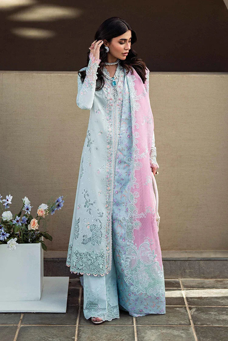 Picture of Qalamkar - Sahil Luxury Embroidered Lawn Collection - FK-04 Chloe - Unstitched - Available at Raja Sahib