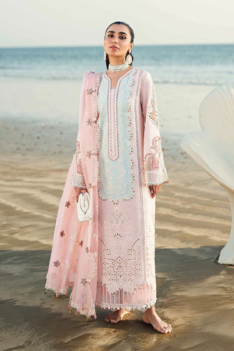 Picture of Qalamkar - Sahil Luxury Embroidered Lawn Collection - FK-08 Reem - Unstitched - Available at Raja Sahib
