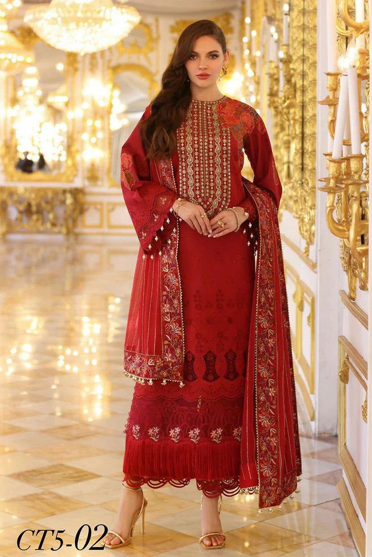 Picture of Charizma - Tabeer Premium Schiffli Lawn Collection Vol 1 - CT5-02 - Unstitched - Available at Raja Sahib