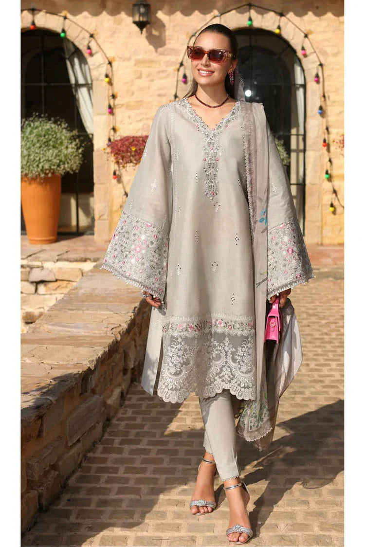 Picture of Noor by Saadia Asad - Noor Luxe Chikenkari Collection - Design 1B - Unstitched - Available at Raja Sahib