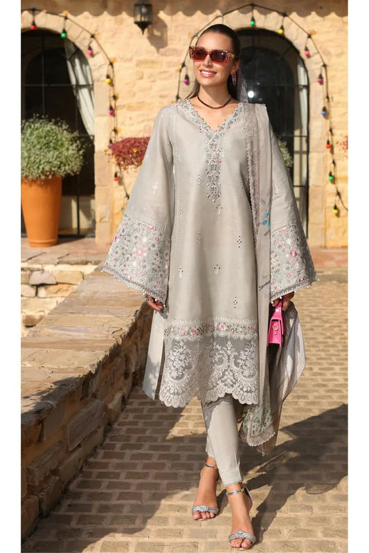 Picture of Noor by Saadia Asad - Noor Luxe Chikenkari Collection - Design 1B - Unstitched - Available at Raja Sahib