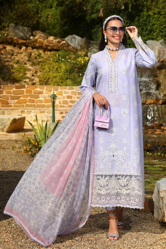 Picture of Noor by Saadia Asad - Noor Luxe Chikenkari Collection - Design 3A - Unstitched - Available at Raja Sahib