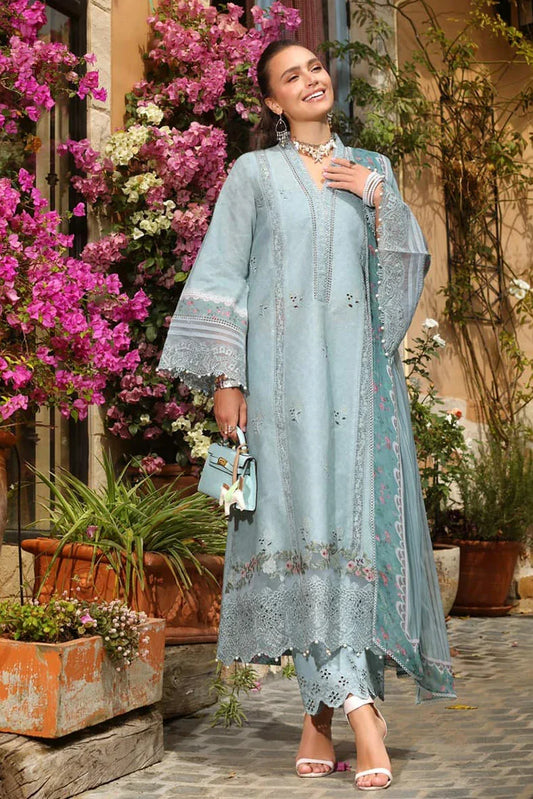 Picture of Noor by Saadia Asad - Noor Luxe Chikenkari Collection - Design 5B - Unstitched - Available at Raja Sahib