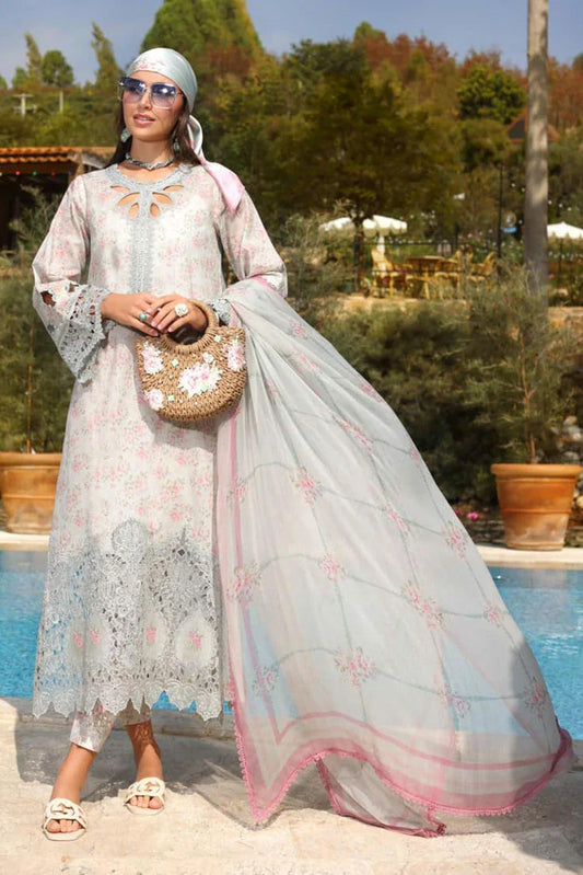 Picture of Noor by Saadia Asad - Noor Luxe Chikenkari Collection - Design 7B - Unstitched - Available at Raja Sahib