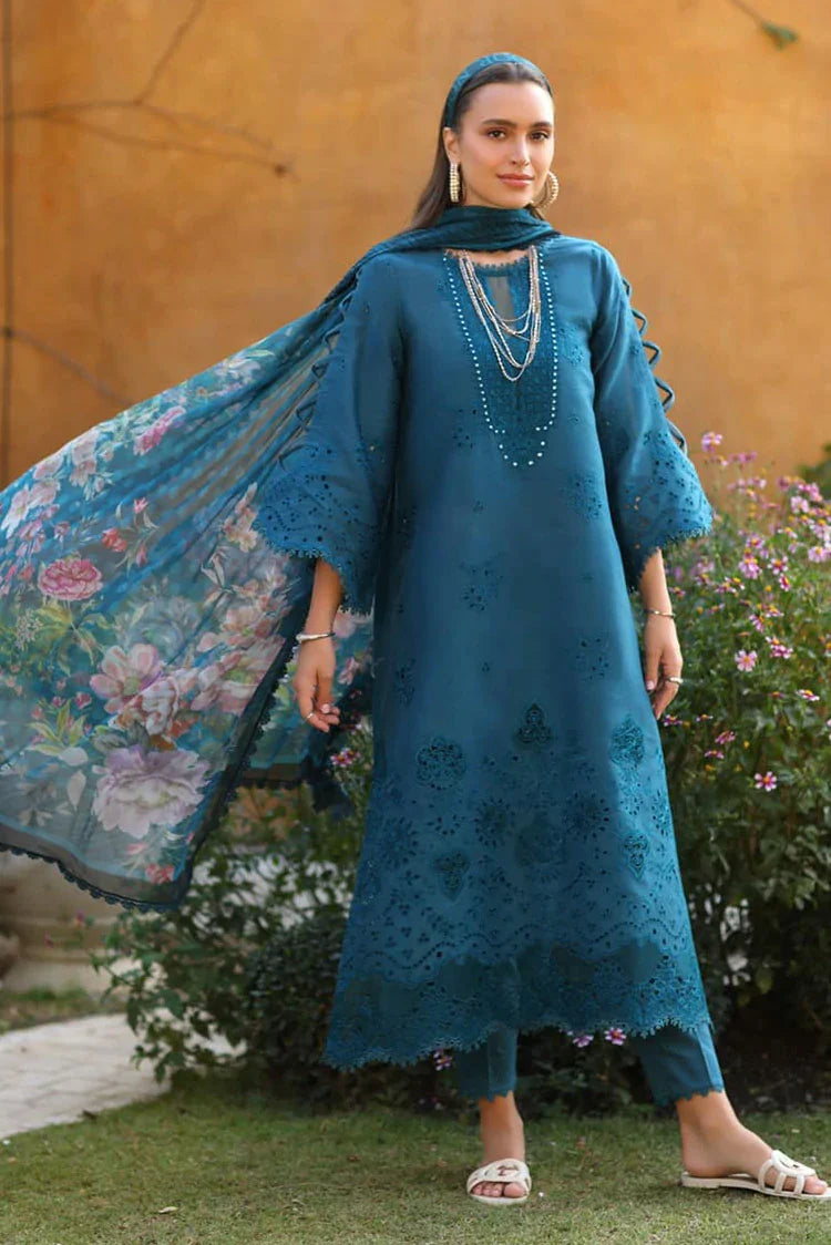 Picture of Noor by Saadia Asad - Noor Luxe Chikenkari Collection - Design 8B - Unstitched - Available at Raja Sahib