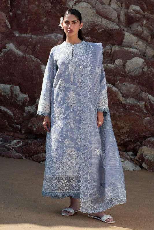 Picture of Afrozeh - Summer Together Lawnkari Collection Vol 3 - 03 Moonlight - Unstitched - Available at Raja Sahib