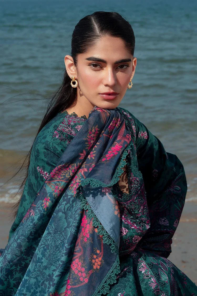 Picture of Afrozeh - Summer Together Lawnkari Collection Vol 3 - 04 Emerald - Unstitched - Available at Raja Sahib