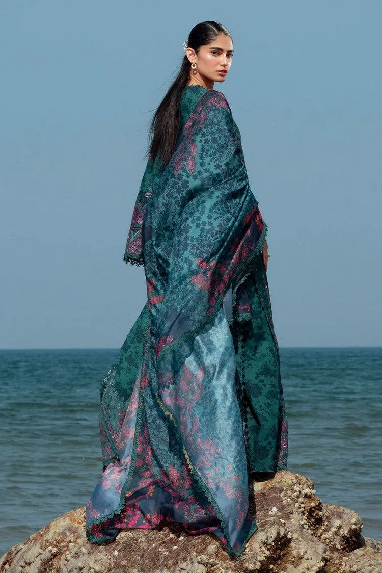 Picture of Afrozeh - Summer Together Lawnkari Collection Vol 3 - 04 Emerald - Unstitched - Available at Raja Sahib