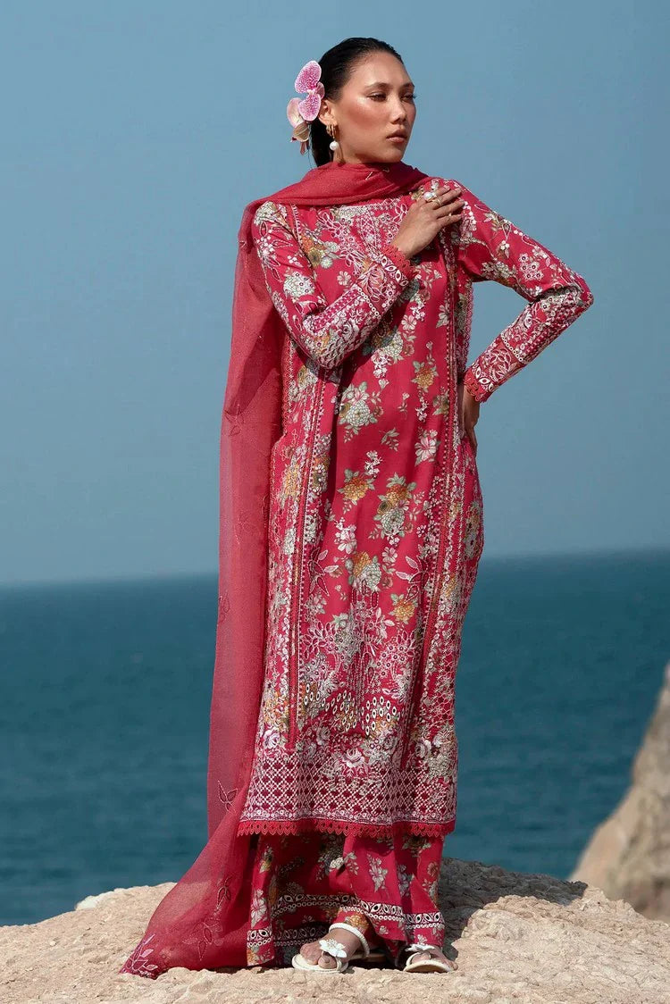Picture of Afrozeh - Summer Together Lawnkari Collection Vol 3 - 05 Pink Ruby - Unstitched - Available at Raja Sahib