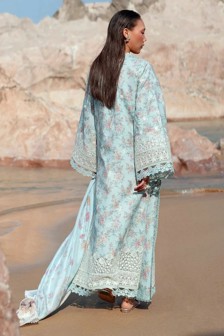 Picture of Afrozeh - Summer Together Lawnkari Collection Vol 3 - 07 Aquamarine - Unstitched - Available at Raja Sahib