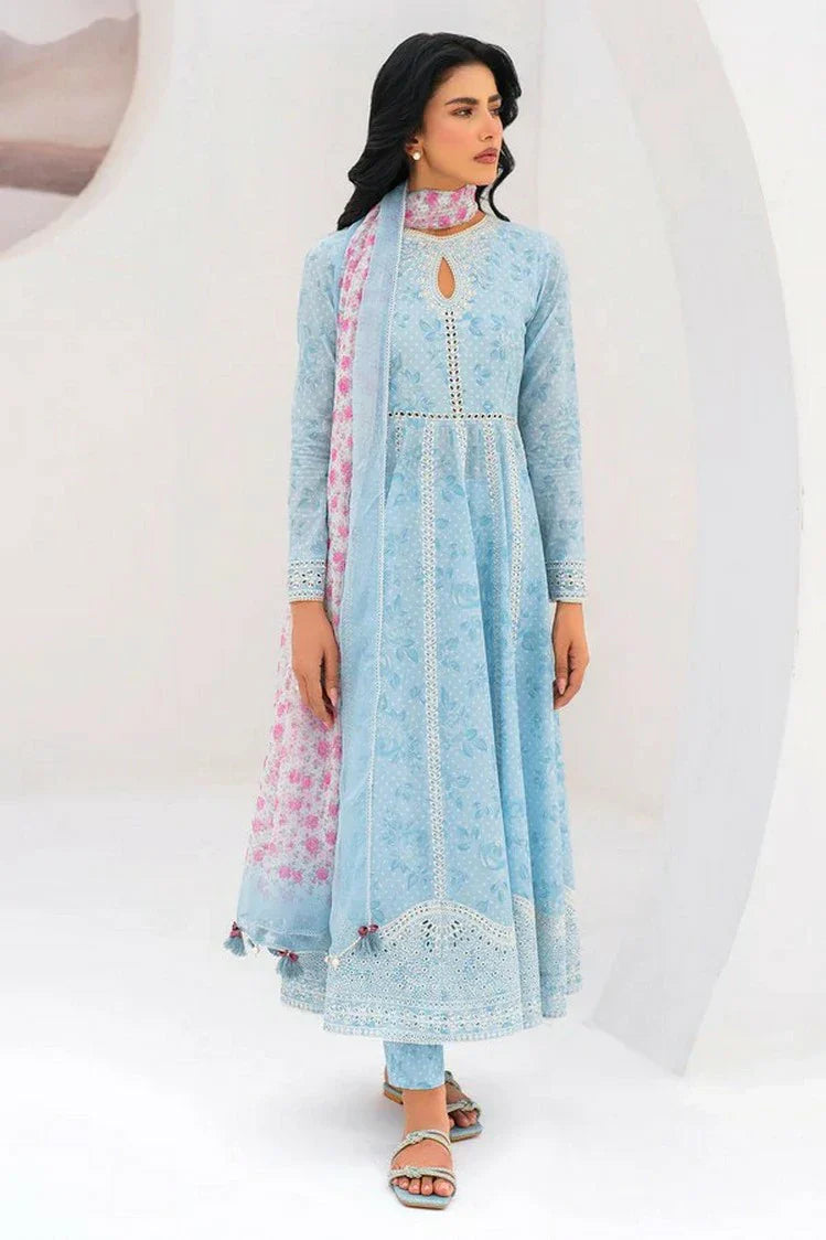 Picture of Jazmin - Summer Exclusive Collection - EMBROIDERED LAWN USE-9106 - Unstitched - Available at Raja Sahib