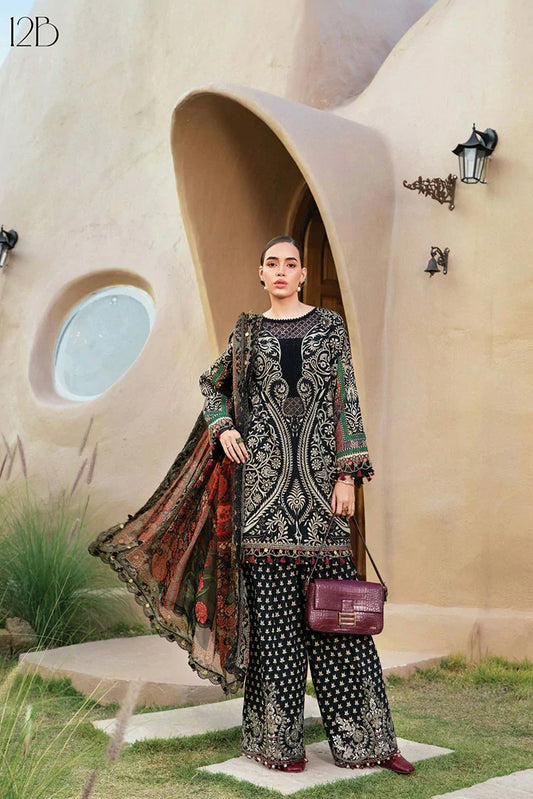Picture of Maria B - M Prints Spring Summer - Design 12B - Unstitched - Available at Raja Sahib