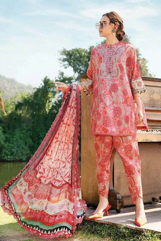 Picture of Maria B - M Prints Spring Summer - Design 13A - Unstitched - Available at Raja Sahib