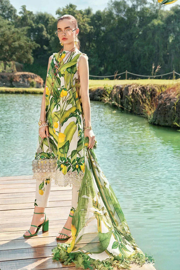 Picture of Maria B - M Prints Spring Summer - Design 3A - Unstitched - Available at Raja Sahib