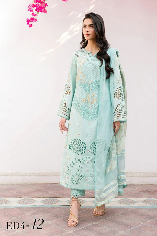 Picture of Charizma - Eid Edit Embroidered Lawn Collection - ED4-12 - Unstitched - Available at Raja Sahib