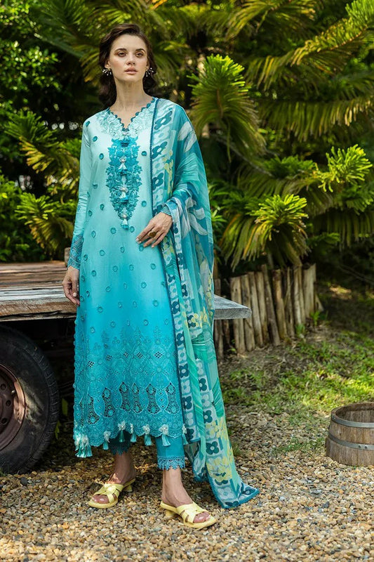 Picture of Mushq - Solace Ombre Chikankari Summer Lawn Collection - MUN SS 2501 09 Amore - Unstitched - Available at Raja Sahib