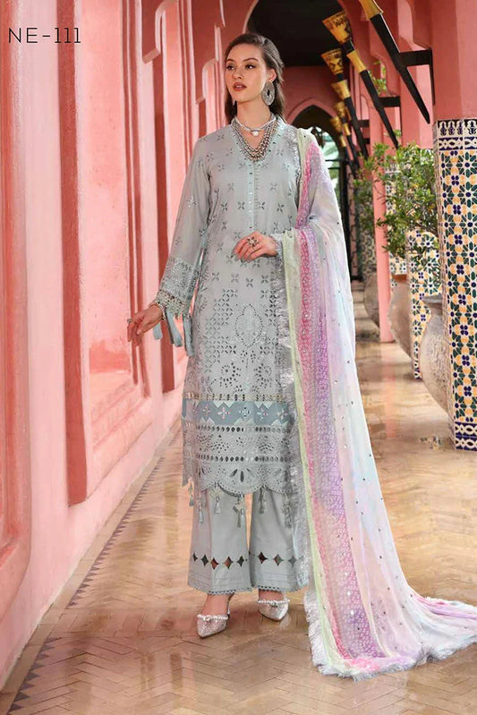 Picture of Nureh - Bazar Schillfli Lawn Collection Vol 1 - NE-111 - Unstitched - Available at Raja Sahib