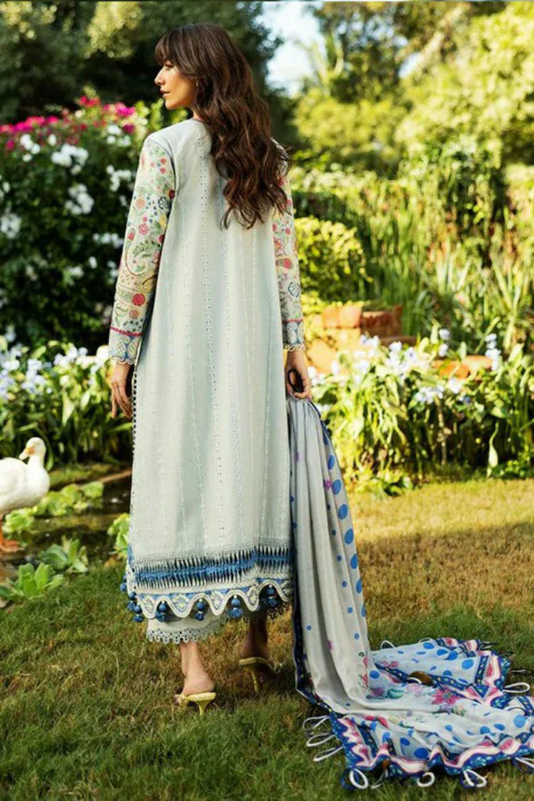 Picture of Sadaf Fawad Khan - Luxury Embroidered Lawn Collection - 1A PAISLEY GARDEN - Unstitched - Available at Raja Sahib
