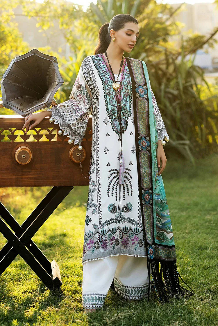 Picture of Sadaf Fawad Khan - Luxury Embroidered Lawn Collection - 2B PALM ISLAND - Unstitched - Available at Raja Sahib