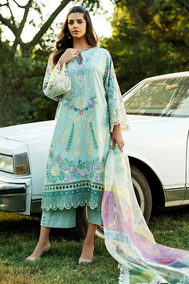 Picture of Sadaf Fawad Khan - Luxury Embroidered Lawn Collection - 3A MID SUMMER EVENING - Unstitched - Available at Raja Sahib