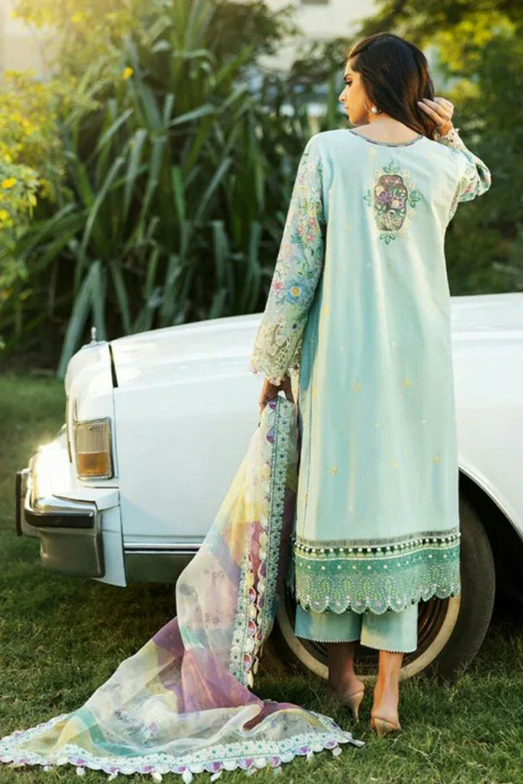 Picture of Sadaf Fawad Khan - Luxury Embroidered Lawn Collection - 3A MID SUMMER EVENING - Unstitched - Available at Raja Sahib