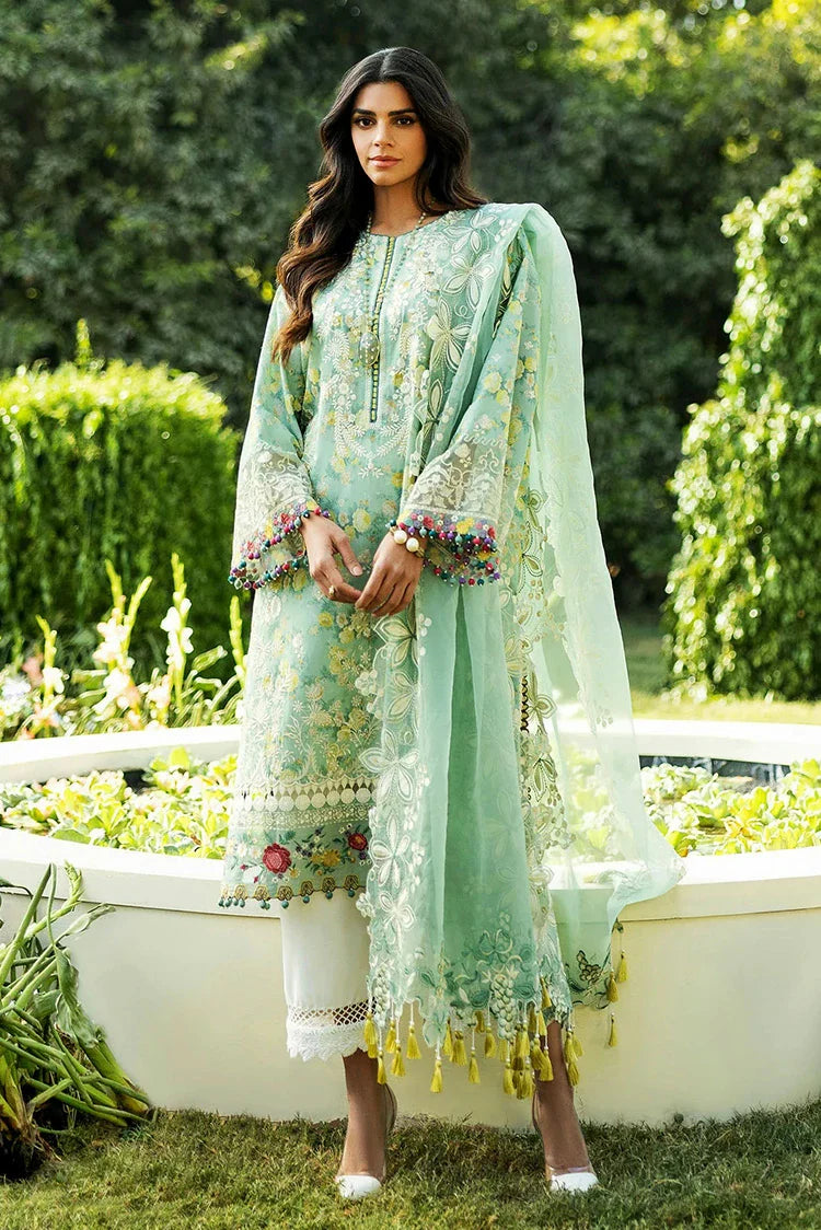 Picture of Sadaf Fawad Khan - Luxury Embroidered Lawn Collection - 4B BLOOM - Unstitched - Available at Raja Sahib