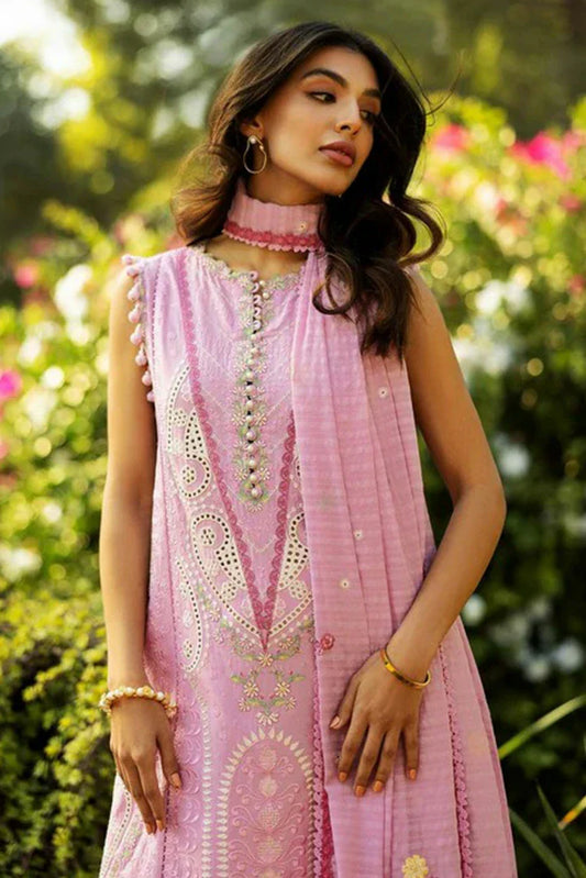 Picture of Sadaf Fawad Khan - Luxury Embroidered Lawn Collection - 7B FRENCH HEARTS - Unstitched - Available at Raja Sahib