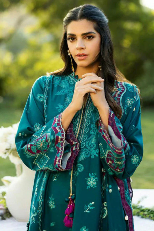 Picture of Sadaf Fawad Khan - Luxury Embroidered Lawn Collection - 8B KOI - Unstitched - Available at Raja Sahib