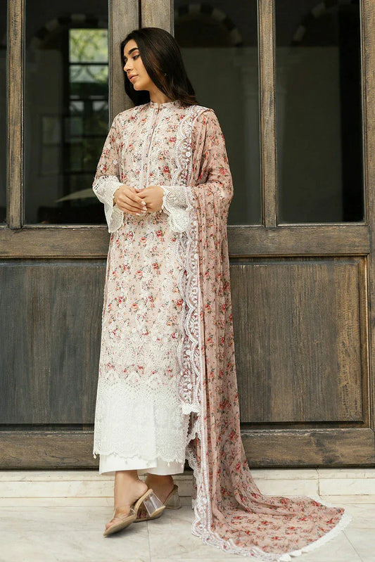 Picture of Zainab Chottani - Chikankari Collection - Lamiah-9A - Unstitched - Available at Raja Sahib