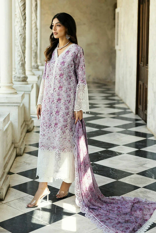 Picture of Zainab Chottani - Chikankari Collection - Lamiah-9B - Unstitched - Available at Raja Sahib