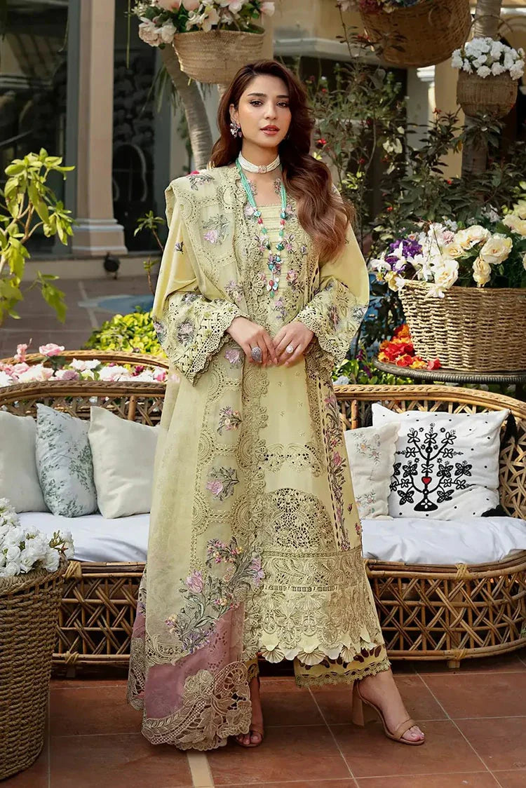 Picture of Elaf - Premium Luxury Lawn Collection - ELM-3A Bahaar - Unstitched - Available at Raja Sahib