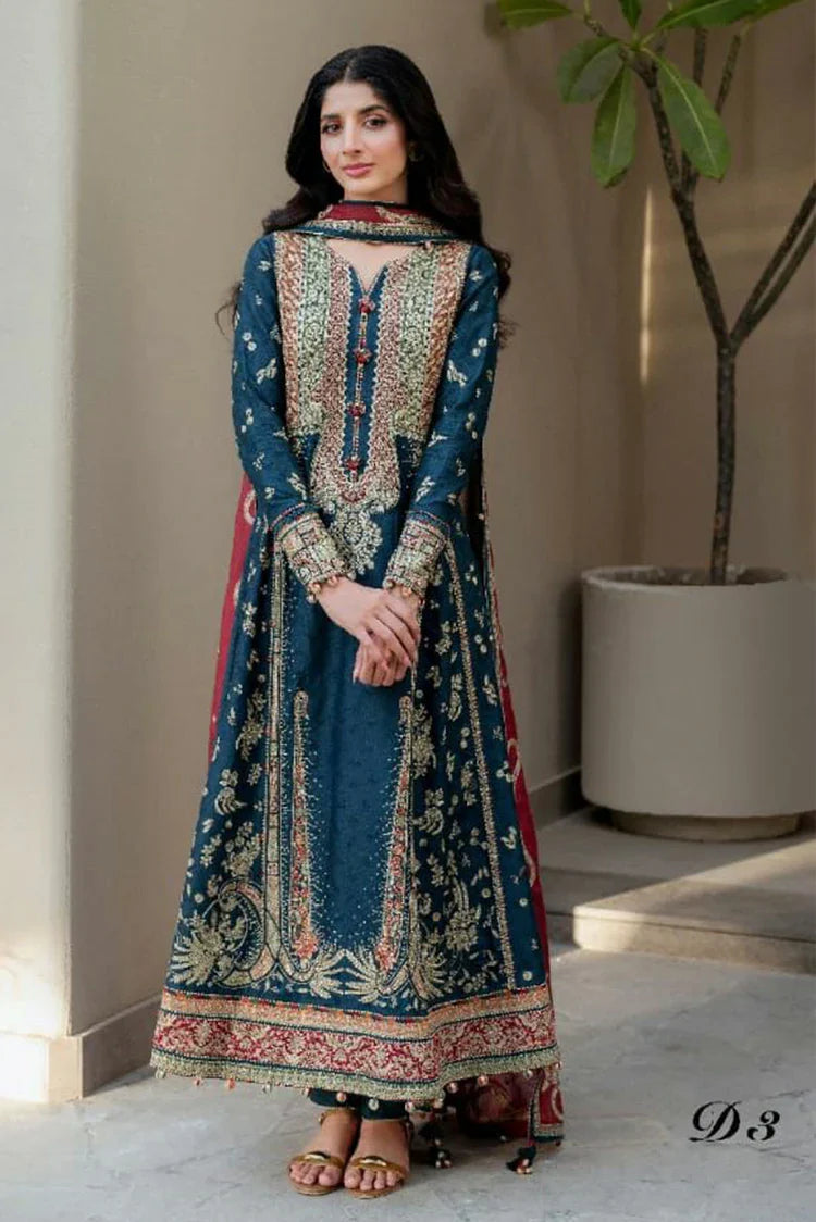 Picture of Jazmin - Shahkaar Luxury Eid Lawn - SL-25-D3 - Unstitched - Available at Raja Sahib