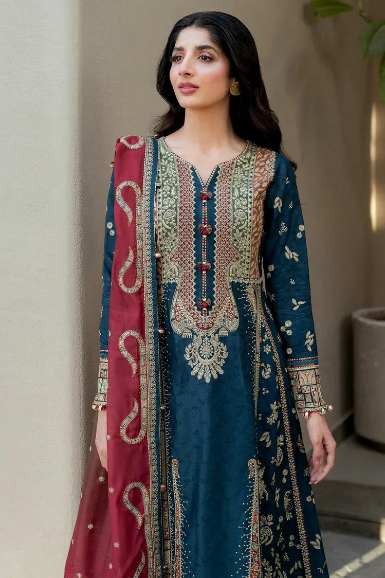 Picture of Jazmin - Shahkaar Luxury Eid Lawn - SL-25-D3 - Unstitched - Available at Raja Sahib