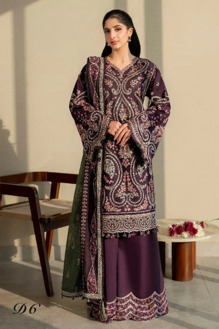 Picture of Jazmin - Shahkaar Luxury Eid Lawn - SL-25-D6 - Unstitched - Available at Raja Sahib